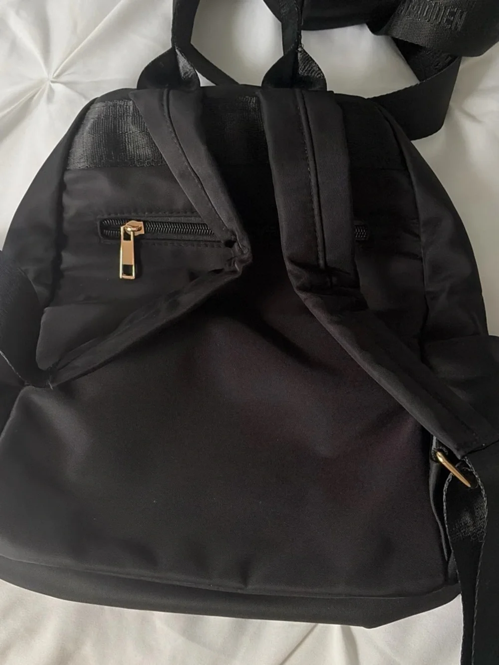 Backpack black with gold detailing